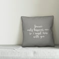 thumbnail image 2 of Creative Products Forever Only Happens Once 16x16 Spun Poly Pillow, 2 of 2