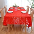 thumbnail image 4 of Liquidation, Nappe, Nappe Rectangulaire, Nappe en Dentelle Noire Rouge Couverture Nappe Nappe Table Basse Livre Nappes, 4 of 5