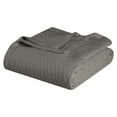 thumbnail image 2 of BNM Diamond Cotton Blanket, King, Grey, 2 of 5