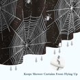 thumbnail image 6 of Spider Web and Spiders Halloween Pattern Shower Curtain 36"x72" ,Bathroom Decorative Shower Curtains Set with 12 Hooks,Modern Waterproof Washable Shower Curtain, 6 of 6