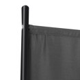 thumbnail image 6 of ZENY 3-Panel Room Divider, 6 ft Tall Folding Privacy Screen with Metal Frame, Freestanding Fabric Partition for Home, Office and Bedroom, Gray, 6 of 11