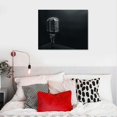 thumbnail image 5 of Nawypu  Canvas Print Wall Art Silver Retro Microphone Music Instruments Photography Modern Art Industrial Closeup Expressive Multicolor Cool for Living Room, Bedroom, Office, 5 of 5