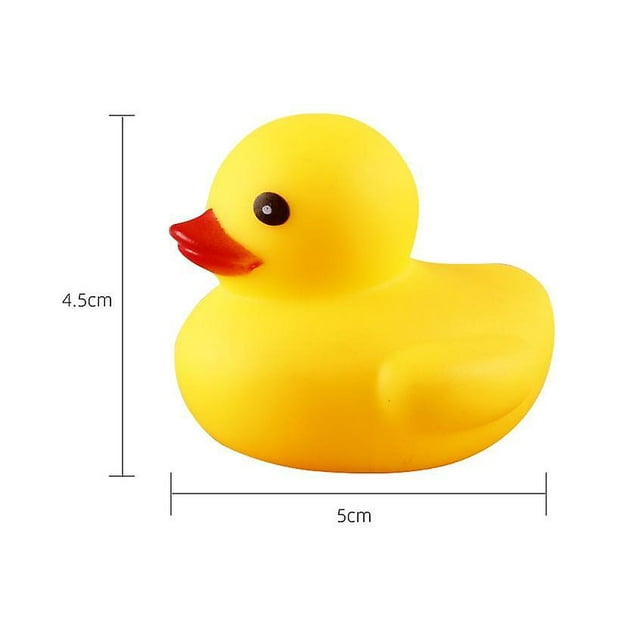 Juguetes de baño Rubber Bath Ducks para bebés, paquete de 20 unidades, color amarillo