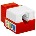 thumbnail image 2 of Cmple - RJ45 Keystone Jack 90 Degree Cat5e Keystone Jack Insert Punch Down RJ45 Connectors Female for Wall Plates, Patch Panels, Patch Cables, Ethernet Cables - Red, 2 of 5