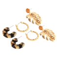 thumbnail image 1 of 3 Pares De Acrílico Cuelgan Los Pendientes Para Las Mujeres Pendientes Del Hilo De La Gota Pendiente Del Pendiente Pendientes Del Aro Fijados Para Las Zulema Pendientes geométricos de moda, 1 of 8