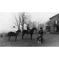 thumbnail image 2 of Franklin Roosevelt And His Father James On Horseback At Hyde Park. 1891. Sara Delano Roosevelt Stands At Right With A, 2 of 2