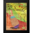 thumbnail image 2 of Grey, Jace 12x14 Black Modern Framed Museum Art Print Titled - Samba II, 2 of 5