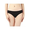 thumbnail image 3 of GaaiKei 6 Pack Women's Invisible Seamless Hipster Panties Mid-Rise No Show Laser Cut Brief Underwear,Black Size 8, 3 of 5