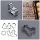 thumbnail image 3 of Moldes de galletas de bricolaje de 6 piezas de Navidad herramientas creativas de molde para hornear (plata), 3 of 6