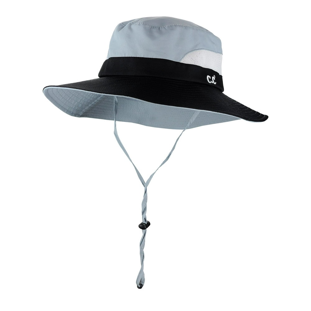 C.C - C.C Safari Sun Hat Wide Brim Hat with Ponytail Hole Packable UPF ...