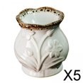 thumbnail image 1 of Quemador de Aceite Esencial de Cerámica, Vela para Aromaterapia, Soporte para Derretir Cera, Jarrón , 7,3x7cm, 6x 5 piezas, 1 of 10