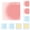 4 Colors, variant on FXMLRLK 1 Pack Gradient Sticky Notes 3.14 x 3.14 Inch Pastel Aesthetic Self-Adhesive Sticky Notes for Annotating Bible Journaling Office College Supplies,Pink