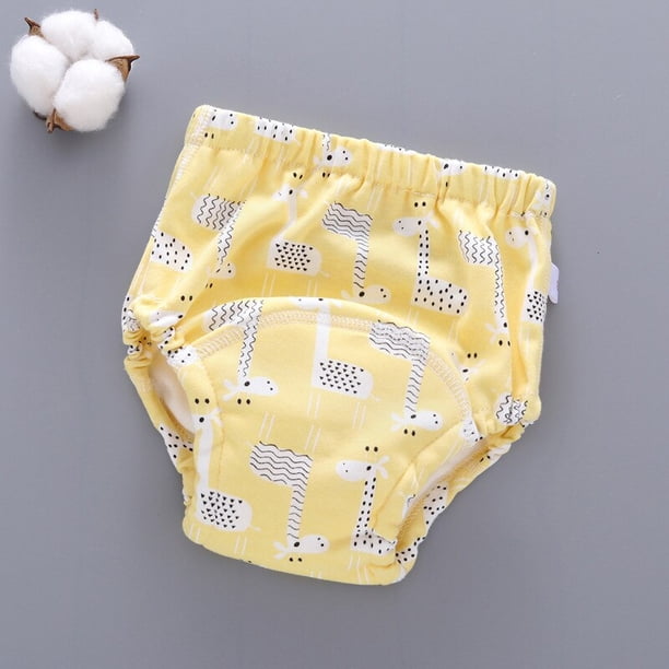 Pantalones de entrenamiento para bebés de algodón reutilizables impermeables de 6 capas, ropa interior corta infantil, pañales de tela para bebés, bragas para niños Tan Jianjun unisex