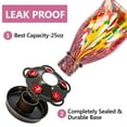 thumbnail image 4 of LUJII Bloom Shaped Hummingbird Feeders for Outdoors, Hand Blown Glass Humming Bird Feeder for Outside Hanging, Leak Proof & Metal Base Top, 25 oz Capacity, Gifts for Bird Lovers, Purple, 4 of 7