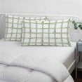 thumbnail image 4 of Sage Green Buffalo Plaid Pillow Protectors with Zipper Standard Size, Farmhouse Check Stripes Geometric Soft Brushed Microfiber Breathable Throw Pillow Covers, Pillowcase for Couch Sofa 20"x26", 4 of 9