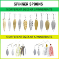thumbnail image 2 of Señuelos Pesca  Bloosom Profesional,kit De Curricanes Pesca 102 Pcs Verde Lima, 2 of 4