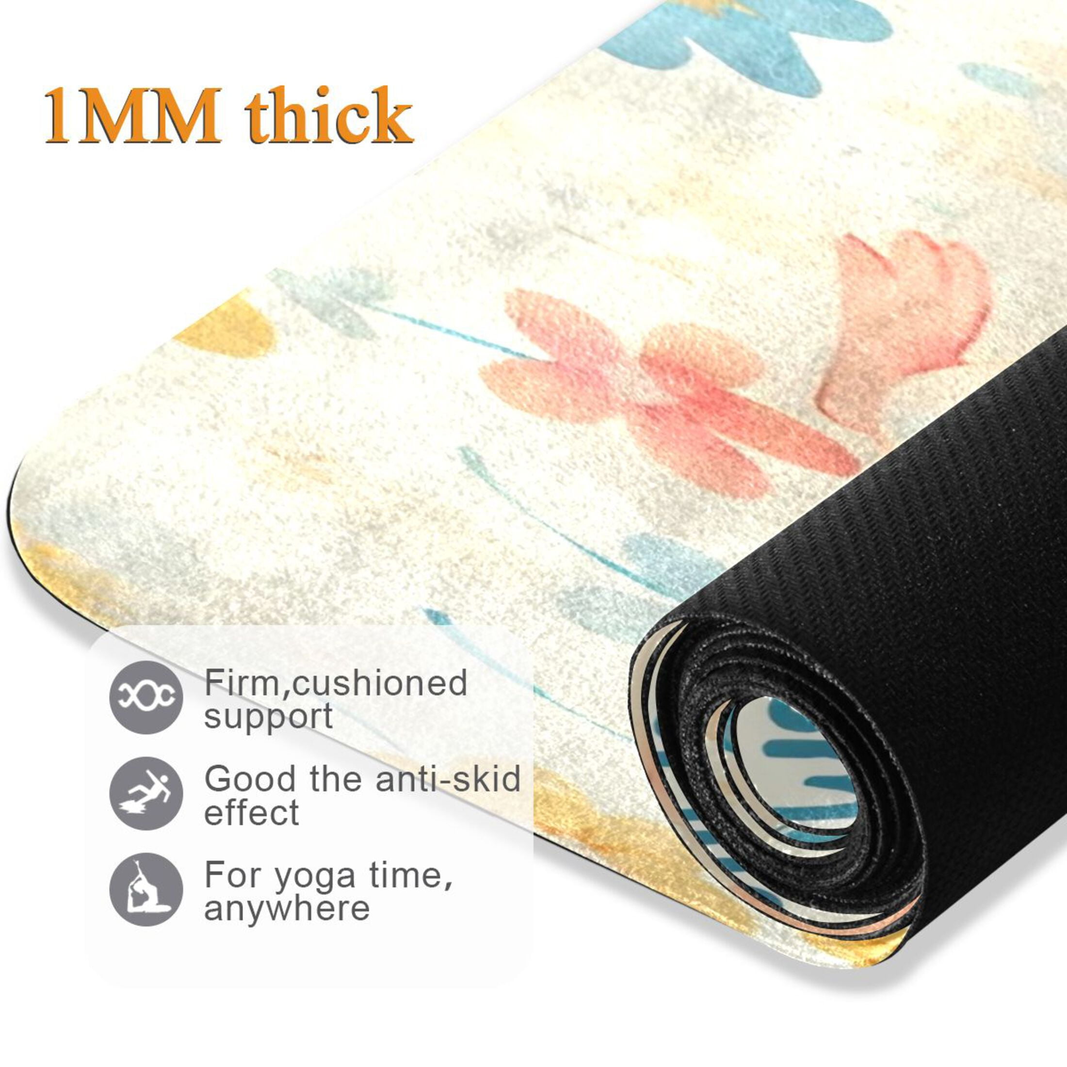 BZSMCE Yoga Mat Women Fitness Mat Imgi_62_ffyy4_cute_little_watercolor_mouse_in_pastel_blue_and_pink__hol_f9deeaf3-99e0-4af8-b3ae-7a86 Pattern