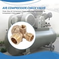 thumbnail image 4 of 1 Three-Way Air Compressor Check Valve Direct Connection Air Compressor Check Valv G3653, 4 of 6