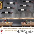 thumbnail image 4 of Elegante estante para vino tinto, diseño que ahorra espacio, expositor colgante para botellas de vino, hierro de alta calidad, ideal para la decoración de la barra de la cocina del hogar, adecuado, 4 of 5
