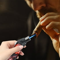 HDWUEN Metal Gas Lighter,Windproof Butane Torch Lighter for Outdoor BBQ Kitchen Refillable Lighters Jet Flame Torch