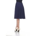 thumbnail image 4 of White Mark Women's Mid Length Fit and Flare Skirt, 4 of 5