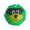 Green, variant on Squeaky Vinyl Dog Ball with Funny Face, Interactive Sounding Toy for Small and Medium Breeds Boredom Relief, Blue