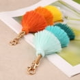 thumbnail image 2 of Fashionable Pom Pom Keychains Handmade Tassels Bag Charm Car for Key Purse Keyring Decoration Ins Jewelry Gift for Women, 2 of 19