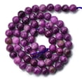 thumbnail image 3 of Collar de de Joyería, Sueltas de Bricolaje de 15 ", Piedra de Charoita Púrpura forma Mm Hugo Piedra preciosa redonda de charoita púrpura, 3 of 3