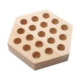 thumbnail image 4 of Estante de almacenamiento para alicates de madera, organizador de alicates resistente, soporte de exhibición de herramientas de mesa para 19 hoyos, 4 of 9
