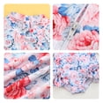 thumbnail image 5 of Edvintorg Girls' Swimwear Long Sleeve Cute Flower Printed Ruffle Swimsuits One Piece Bathing Suits Bikini 1-5Years Swimsuit for Children for Girls, 5 of 5