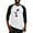 Black/White, variant on CafePress - Cute Skeleton Girl With Spooky Balloons Baseball J - Cotton Baseball Jersey, 3/4 Raglan Sleeve Shirt