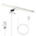 thumbnail image 1 of Tunable CCT Modern LED Vanity Lights, Plug in Light Fixtures, Energy Saving Bathroom Light, Anti-Fog For Durable Performance, Frosted Silver Finish, 1 of 5
