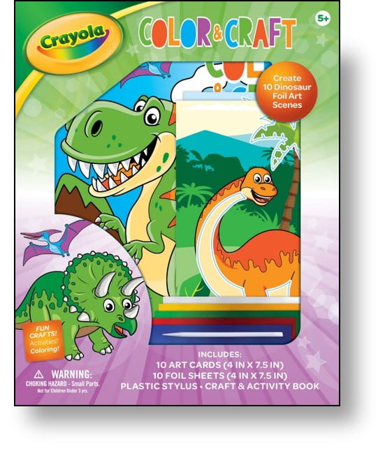 Crayola Dinosaur Color N Craft Box Kit - Walmart.com