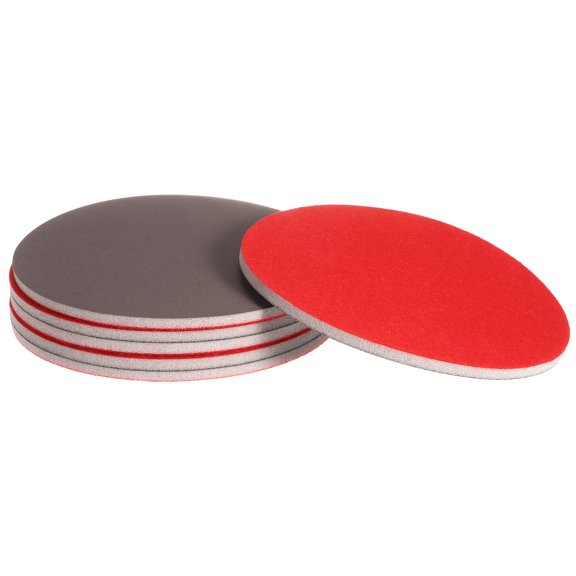 Uxcell 6pcs 3000 Grit Sanding Sponge 6 Inch Hook and Loop Sponge Sanding Disc Wet/Dry