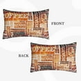 thumbnail image 4 of Balery Hand Drawn Vintage Coffee Bedding Queen Pillow Cases - Envelope Closure - Soft Brushed Microfiber Fabric - Shrinkage and Fade Resistant Pillow Cases-16"x24", 4 of 9