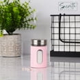 thumbnail image 2 of Salt Pepper Shaker Retro Single Spice Jar Glass (Light Pink) 1-Piece, 2 of 6