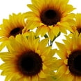 Mainstays Indoor Artificial Floral Bush, Sunflower, Yellow, Assembled