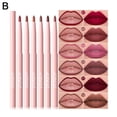 thumbnail image 1 of 6pcs Velvet Matte Lipstick Pen Nude Brown Lip Liner Pencil Kit Smooth Ros B8F8, 1 of 7