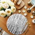 thumbnail image 2 of Grey Forest Round 13 Inch Placemats Set of 6, Modern Oil Painting Art HeatResistant Non Slip Place Mats for Dining Table, Wipeable Braided Kitchen Table Mats for Housewarming, 2 of 9