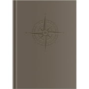 Grey Zone Hardbound Notebook 6"X8.75"-Compass Taupe, Pk 1, Pierre Belvedere