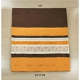 thumbnail image 5 of Chezmoi Collection Maple 7-Piece Orange Brown Geometric Embroidery Pleated Striped Comforter Bedding Set, Queen Size, 5 of 9