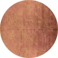 thumbnail image 1 of Ahgly Company Indoor Round Oriental Brown Industrial Area Rugs, 3' Round, 1 of 4