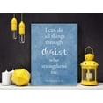 thumbnail image 3 of I Can Do All Things Through Christ Poster Scripture Sign Canvas Wall Art Bible Quote Canvas Wall Art Bible Verse Quote Canvas Print Wall Art Painting Ready to Hang Home Decoration Gift for Boy, 3 of 5