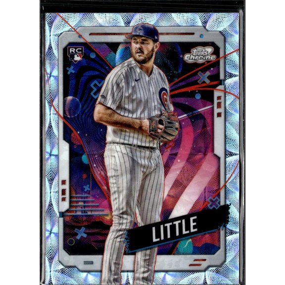 2024 Topps Chrome Cosmic Luke Little #114 Nucleus Refractor RC Chicago Cubs Baseball Card Chicago Cubs MLB Baseball Trading Card