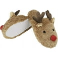 thumbnail image 3 of Womens Memory Foam Slippers Cute Animal Fuzzy Christmas Reindeer Indoor Slippers Warm Fleece Ankle Boots House Shoes, 3 of 6