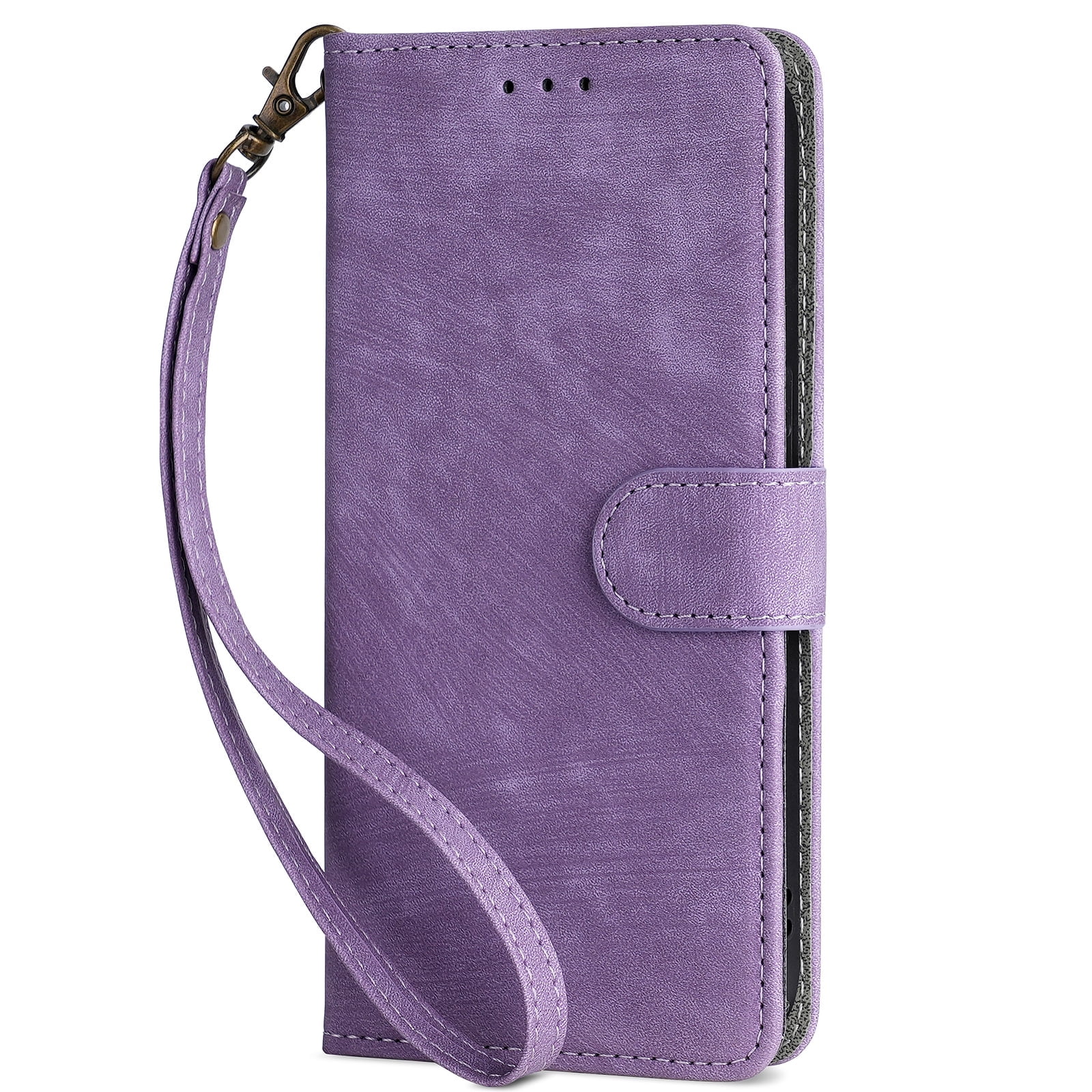 Case for TCL Lively Jitterbug Smart4 Wallet Protective Case, Leather Phone Case with Magnetic Closed Credit Card Slot - Wrist Strap Shockproof Protection Phone Case