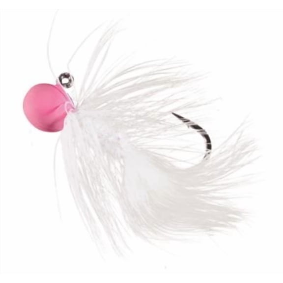 Hawken WB18008 Woolly Bugger Jig 1/8 oz, Pink White