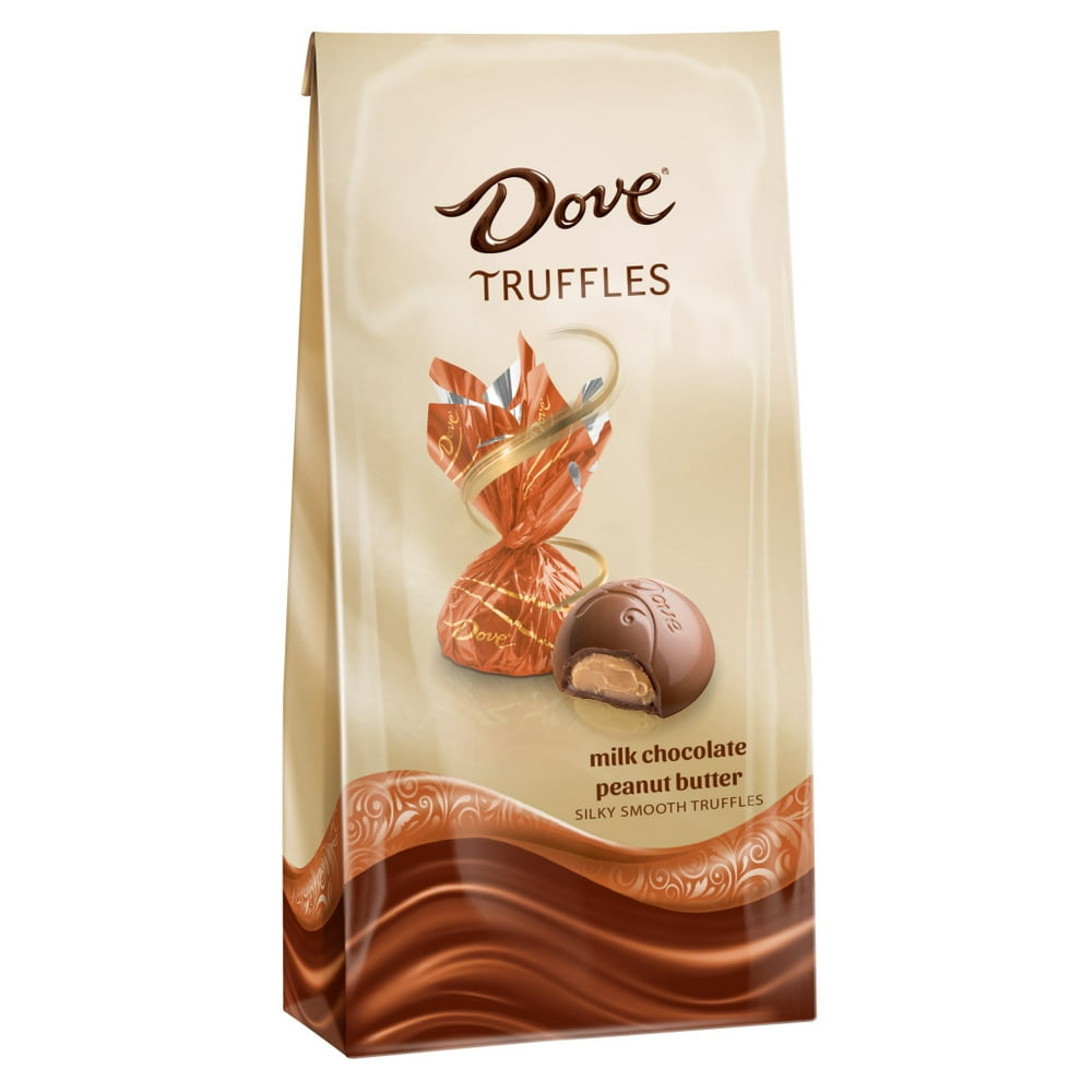 Dove Milk Chocolate Peanut Butter Truffles Candy Gifts, 5.31 oz