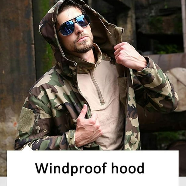 Sonducket Los militares tacticos de la chaqueta con capucha inspiraron hechos con la chaqueta tactica militar para hombre de la fibra quimica Abrigos