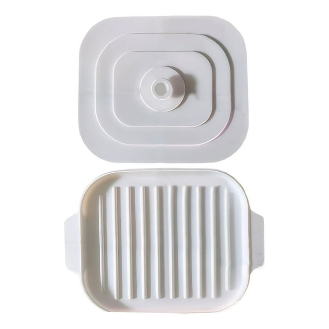 Plateaux de Cuisson & Plateaux Pot Micro-Ondes avec Couvercle Pot Micro-Ondes en Silicone avec Couvercle Plateau Micro-Ondes avec Couvercle Grille Micro-Ondes pour Four
